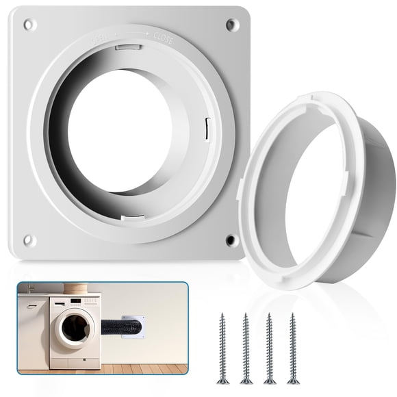 Placa de pared de ventilación para secadora Fosenlion con conexión rápida de 4 pulgadas
