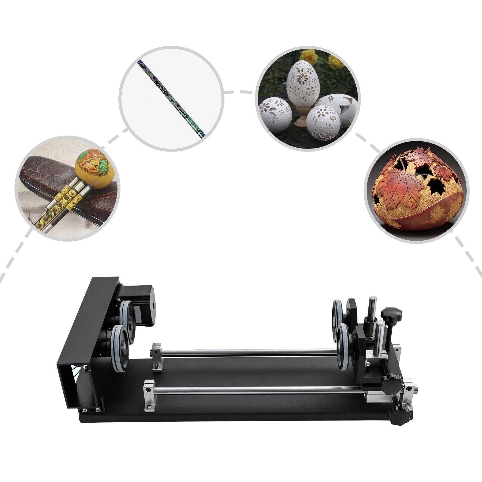 Laser Roller Rotary Axis Engraver Attachment for CO2 Laser Engravers Machine