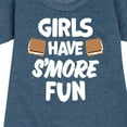 thumbnail image 3 of Instant Message - Girls Have Smore Fun - Toddler & Youth Girls Fleece Dress, 3 of 6
