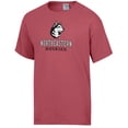 thumbnail image 2 of Men's ComfortWash Red Northeastern Huskies Logo Over Stacked T-Shirt, 2 of 3