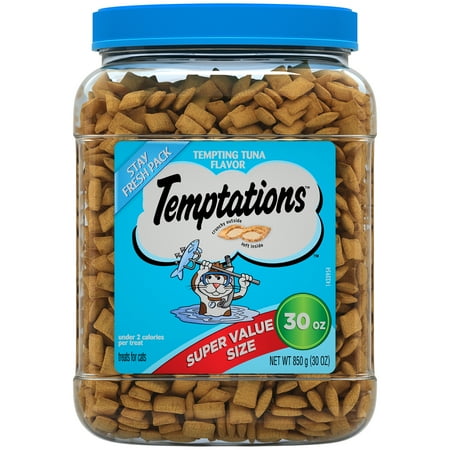 Temptations Cat Treats, Tempting Tuna Flavor, 30 Oz. Tub - Walmart.com