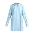 thumbnail image 5 of Scoop Women's Matte Satin Collared Mini Shirtdress with Long Sleeves, Sizes XS-XXL, 5 of 5