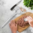 thumbnail image 1 of Vrorvz Stainless Steel Meat Tenderizer Hammer Double Sided Tool for Steaks Chicken Pork Compact Kitchen Gadget with Ergonomic Grip Suit for Home Cooks and Chefs Long Lasting and Efficient, 1 of 8