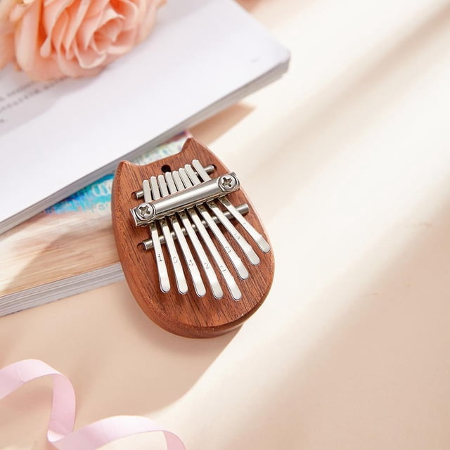 Instrumento Musical DQrwqpou Mini Sapele Plate Kalimba Dedo Piano Mbira Sanza