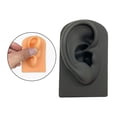 thumbnail image 4 of Accesorios de visualización de simulación de modelo de oreja de silicona suave Ayudas didácticas Pantallas de oreja Herramienta de perforación Ejercic Negro Baoblaze Modelado de partes del cuerpo humano, 4 of 8