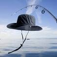 thumbnail image 2 of Sombrero de Cubo Impermeable Sunnimix Unisex Sombrero de pesca Casual Verano Azul marino, 2 of 8