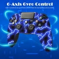 thumbnail image 2 of Wireless Controller Compatible with P4/P4 Slim/P4 Pro/Windows PC, Blue, 2 of 8