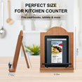 Cookbook Stand for Kitchen Counter, Adjustable Wooden Cookbook Holder ...