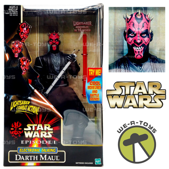 Star Wars Episode I Electronic Talking Darth Maul 12" Action Figure 1999 Hasbro
