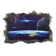 thumbnail image 2 of Etiqueta removible para pared ANGGREK 3D pegatina de suelo patrón de galaxia PVC, 2 of 8
