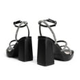 thumbnail image 3 of BURUDANI Women's Platform Strappy Heels Open Toe Ankle Strap Square Party Sandals Y2K Dress Shoes, 3 of 4