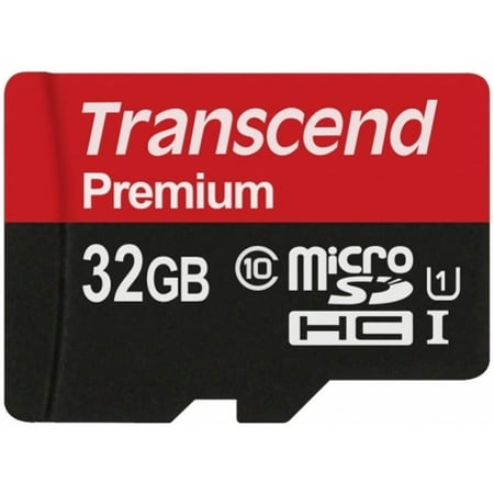 Image of Transcend 32GB Memory Card for CAT S62 Phone - High Speed MicroSD Class 10 MicroSDHC D9P