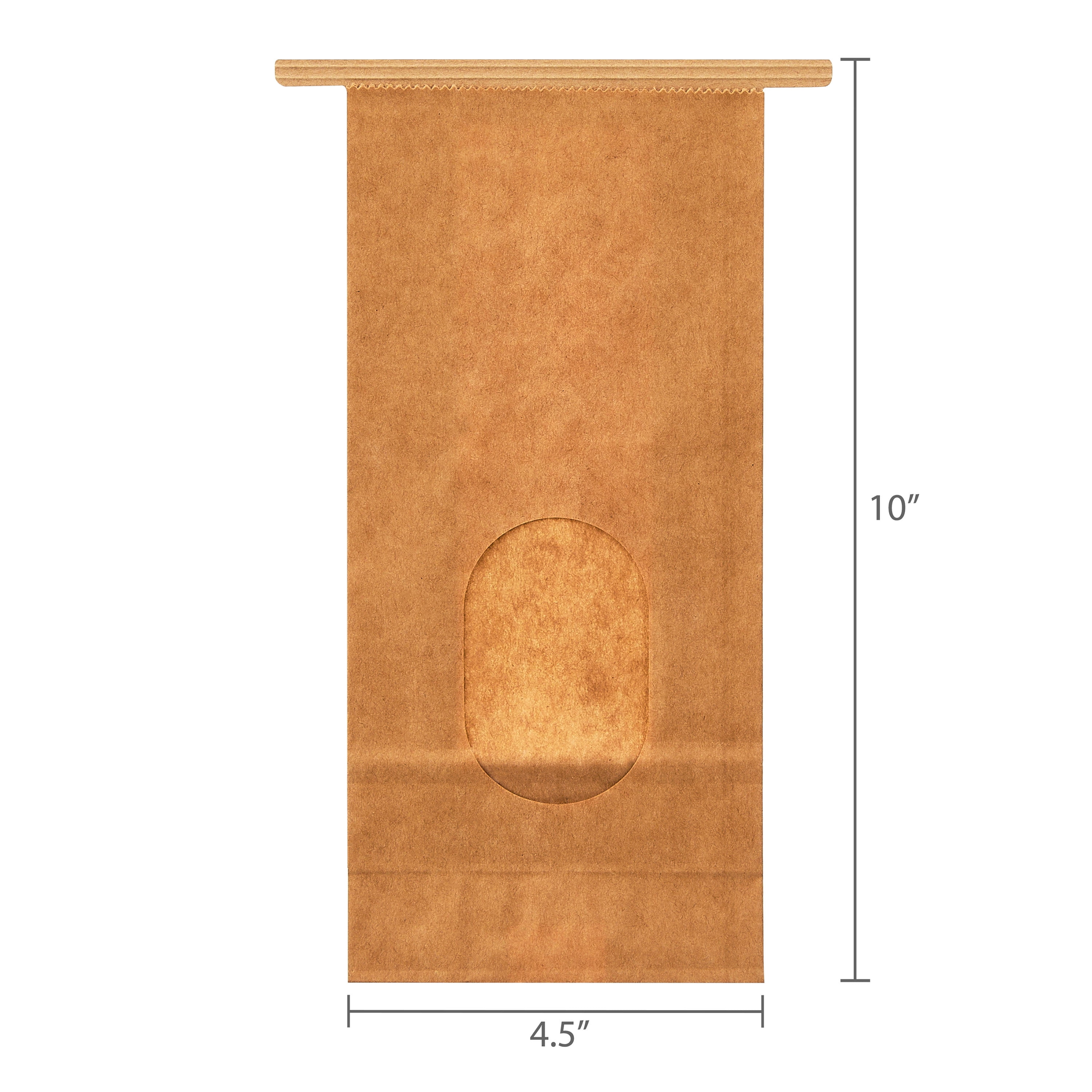 4.5" x 9.6" Kraft Treat Bags with Windows, 12 Count, by Way To Celebrate