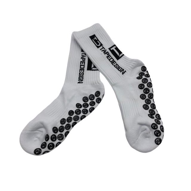 CAROOTU A Pair Anti Slip Soccer Socks for Athletic Running Socks Non Slip