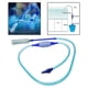 thumbnail image 3 of de cambiador de agua de acuario Herramientas de limpieza de manguera larga Flujo de lavadora de arena ajustable Bomba de sifón Tubo suave Drenador Azul Yinane Limpiador de tanques, 3 of 6