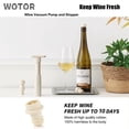 thumbnail image 2 of Tapones de Vino al Vacío WOTOR Conservador de Vino 24 Piezas Crema, 2 of 7