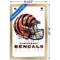 thumbnail image 3 of NFL Cincinnati Bengals - Drip Helmet 20 Wall Poster, 14.725" x 22.375", Framed, 3 of 5