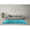 thumbnail image 3 of Ahgly Company Indoor Square Abstract Light Blue Contemporary Area Rugs, 8' Square, 3 of 4