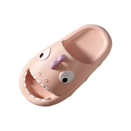 

Honeeladyy Toddler Kid Shoes Toddler Shoes Baby Boys Girls Cute Cartoon Shark Non-slip Soft Sole Beach Slippers Pink Clearance under 10$