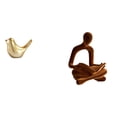 thumbnail image 1 of Figura de pájaro, figura de pensador abstracto, estatua de animal, figura humana, adornos de resina para coleccionar, adecuado para estante de oficina, 1 of 8