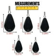 thumbnail image 2 of Reaction Tackle Tungsten Drop Shot (black, tear, 3/16), 2 of 5
