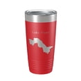 thumbnail image 1 of Lake Fryer Map Tumbler Travel Mug Insulated Laser Engraved Coffee Cup Texas 20 oz Red, 1 of 1