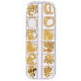 thumbnail image 2 of Xihbxyly Liquidación de verano Cadena pequeña de joyería para decoración de uñas, 12 cajas, cadena de metal con pegatinas decorativas para uñas, 2 of 2