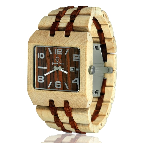 Wood wristwatch-Wooden watch-Wood craft- Wood art-Fashion watch-Wooden wristwatches for men - Anniversary gift - Men's watch Style Omega II Series 2