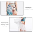 thumbnail image 2 of Alpaca Chic Chiffon Beach Dress for Women - Stylish and Breathable Beach Skirt with Polyester Straps, 2 of 6