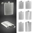 thumbnail image 3 of Portable 4 5 6 7 8 10 Oz Stainless Steel Hip Liquor Whiskey Alcohol Flask Cap, 3 of 7