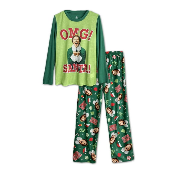 Elf The Movie Christmas Pajamas - Matching Family Mens 2-Piece Pajama Set, Men, Size: 2X