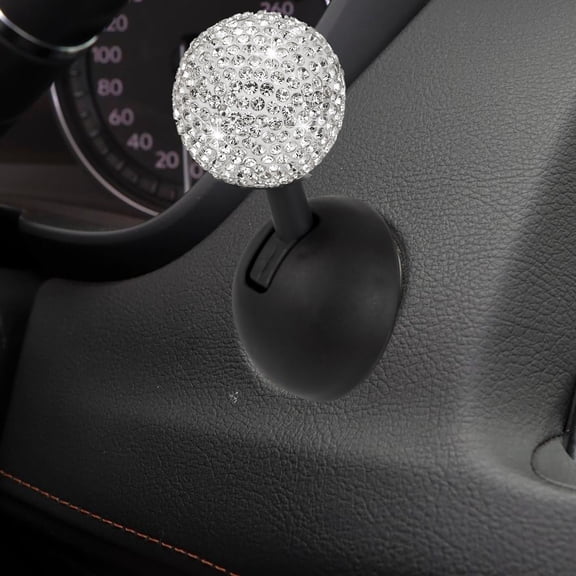 Vacemry Car Start Button Cover, Diamond Encrusted Push Start Button for Cars, Decorative Rocker Start Button Cover, Easy Install Car Button Upgrade, Interior Car Decor for SUVs and Trucks