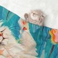 thumbnail image 2 of Naloa Playful Floral Cat Dog Blanket, 3 Sizes Cat Blanket for Indoor Cats Large Medium Small Dog Gifts-Medium, 2 of 8