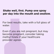 nbpure Methyl Folate Vitamin B9 Spray Supplement, Liquid Folic Acid Spray, 1 fl oz