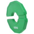 thumbnail image 3 of 1 Pieza de Placas Gimnasio Micro-Tipo, , Peso Fraccionarias Goma, Fraccionarias, Cambio Adicional, Verde, 0,25 Kg, 3 of 5