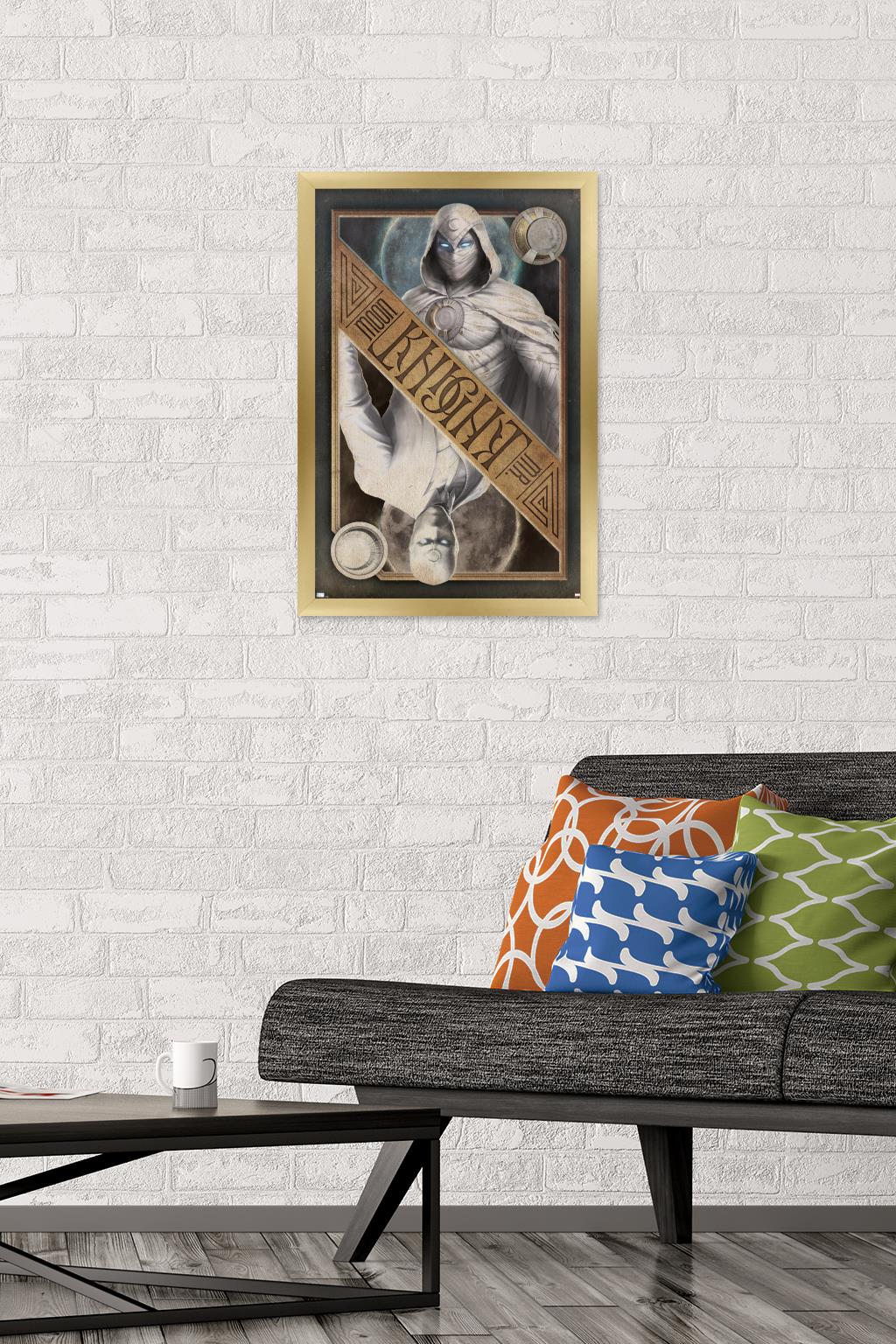 Marvel Moon Knight - Card Wall Poster, 14.725" x 22.375" Framed