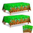 thumbnail image 1 of Nappe de Fête Geme, Ensemble de Nappe de Fête Décorations Nappe, pour Fournitures de Décorations d'Anniversaire de Jeu, 1 of 6