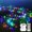 Colorful, variant on Fairy Lights with Remote - Firecrackers String Lights 4.92Ft 50 LED Waterproof Cluster Christmas Lights, Battery Operated Fire Crackers Garland for Bedroom, Garden, Party Decor
