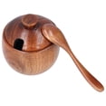 thumbnail image 7 of LeafyLuxe Household Seasoning Jar With Spoon Lid Wooden Salt Container, In Family Kitchen Dining Room, Seasoning Jar, Salt Box Nordic Minimalist , Suitable For Decorating Any Family Kitchen, 7 of 7