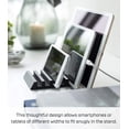 thumbnail image 4 of Yamazaki Home Phone and Tablet Stand - Aluminum, Black, Aluminum, No Assembly, 4 of 7
