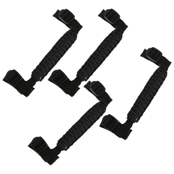 Roll Bar Grab Handles for Jeep Wrangler JL 4 Door 2024-2025 Grip Handle Holder Nylon Black 4 Pcs