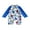 Blue, variant on Bagilaanoe Toddler Baby Boys One-Piece Swimsuit Print Long Sleeve Zipper Rashguard Swimwear 6M 9M 12M 18M 24M 3T Kids Bathing Suit