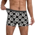thumbnail image 2 of Kdxio Men's Boxer Briefs with White Sunflowers Print - Comfortable and Breathable Underwear for Everyday Wear, 2 of 7
