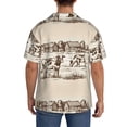 thumbnail image 3 of Yiaed Cows On The Farm Print Mens Casual Wrinkle Free Shirts Short Sleeve Button Down Summer Stretch Dress Shirt-Small, 3 of 5