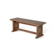 thumbnail image 2 of Yael Side Dining Bench- Plank Seat- Light Brown Mahogany Wood 48 Inch, 2 of 6