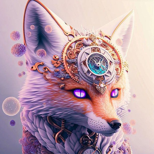 Diamond Painting 5D DIY Full Round Drill Fox Kit Arte Decoración del hogar (A7075) Hugtrwg Para estrenar