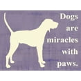 thumbnail image 2 of Vision Studio 32x25 Gold Ornate Wood Framed with Double Matting Museum Art Print Titled - Dogs are miracles with paws, 2 of 4