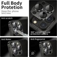 thumbnail image 4 of Metal Camera Lens Glass For iPhone 15 14 Pro Max 15 Plus Camera Protective Glass Film For iPhone 14Pro Max 15Pro Max Lens Cover, 4 of 7