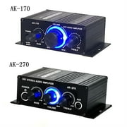 Audio Amplifiers For Car Home Bass 2.0 Channel Hifi Sound Amplifier Home Digital 12V Mini Treble Power Amplify
