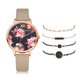 thumbnail image 1 of Conjunto de reloj para mujer, 5 uds., reloj de pulsera de cuarzo para mujer, pulsera de cuero para mujer, reloj de lujo, reloj informal para mujer, regalo para novia Tan Jianjun unisex, 1 of 2